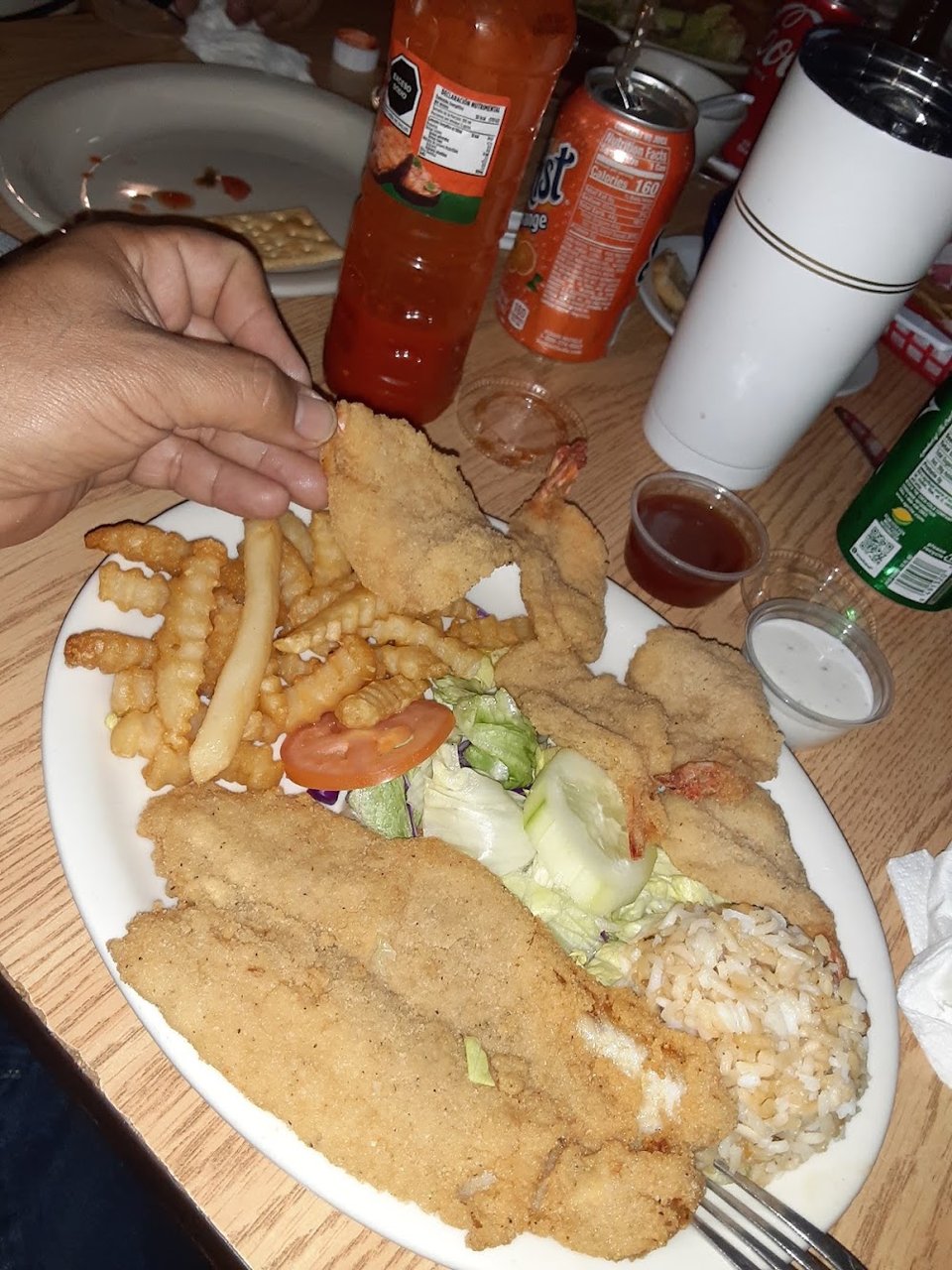 Fish N Shrimp Platter